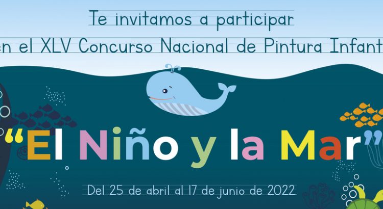 Niña guerrerense Concurso Nacional de Pintura Infantil “El Niño y la Mar”.