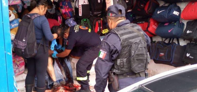 Dispara contra un conductor, pero hiere a comerciante en Chilpancingo