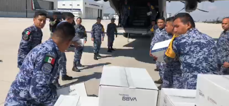 Fuerza Aérea ha enviado 3 mil despensas a Guerrero